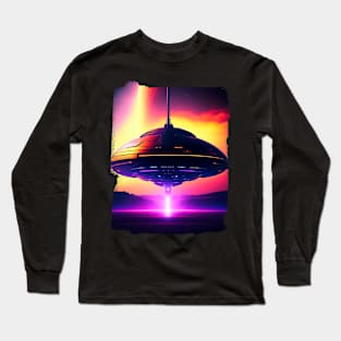 Ufo sighting from a military fighter plane United States Long Sleeve T-Shirt